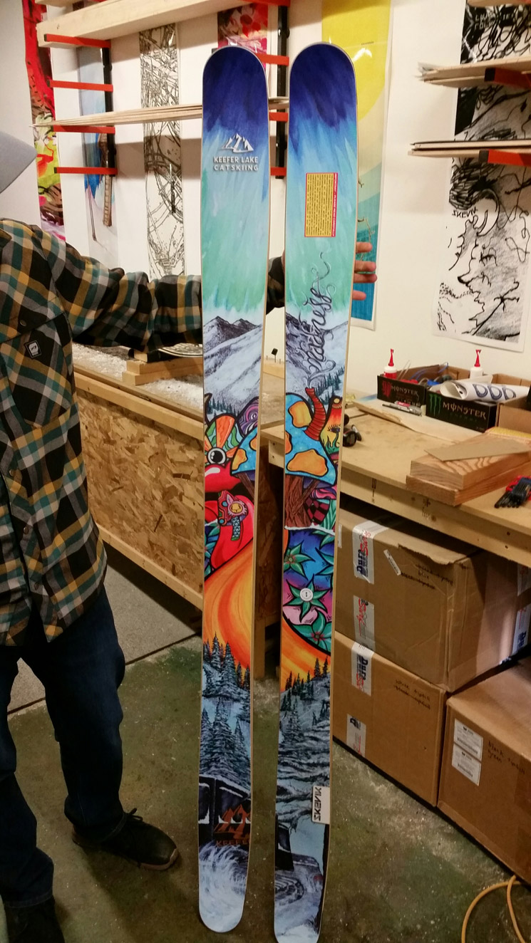 New Custom Skevik Skis for Keefer Lake Catskiing